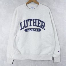 画像1: Champion REVERSE WEAVE "LUTHER ALUMNI" プリントスウェット 2XL (1)
