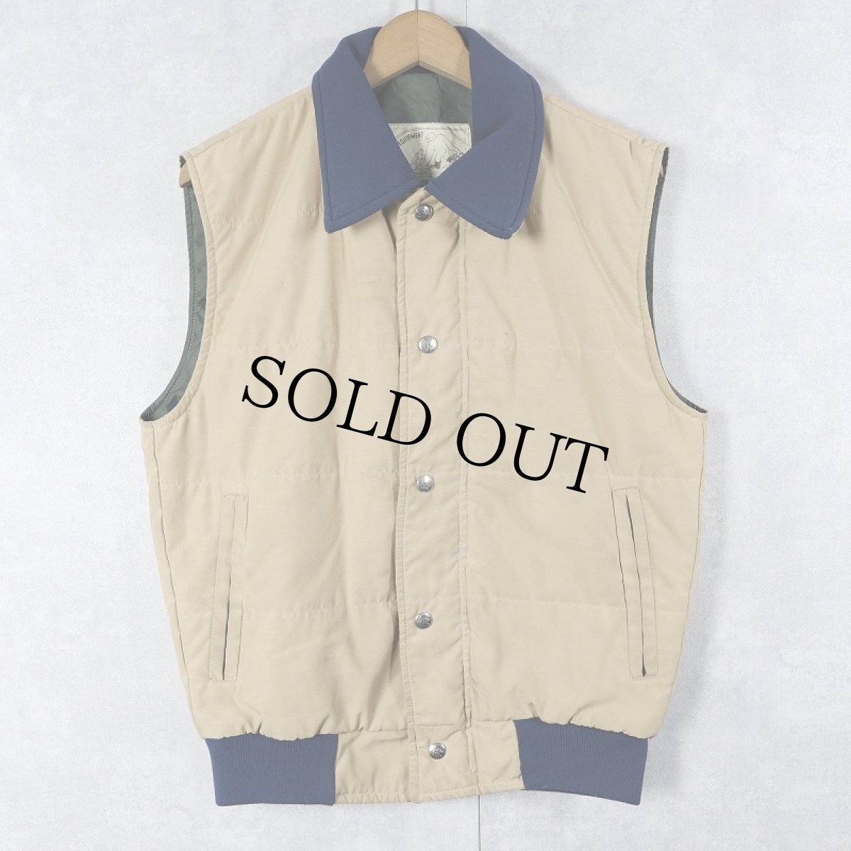 画像1: 70's BANANA EQUIPMENT 中綿入り ベスト S (1)