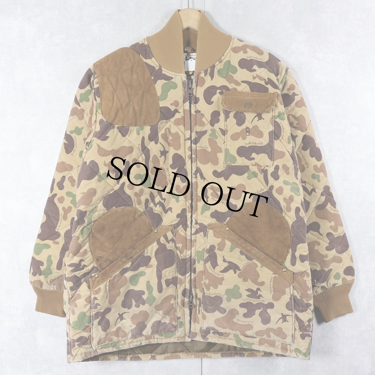 画像1: 70〜80's bob allen USA製 ダックハンターカモ柄 中綿入り ガンパッチ付き シューティングジャケット M (1)