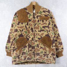画像1: 70〜80's bob allen USA製 ダックハンターカモ柄 中綿入り ガンパッチ付き シューティングジャケット M (1)