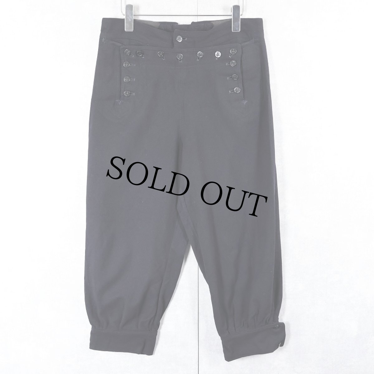 画像1: 40's WWII US Coast Guard ウールセーラーパンツ W33 (1)