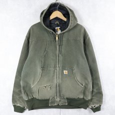 画像1: Carhartt ダックアクティブパーカー MOSS GREEN LARGE REGULAR (1)