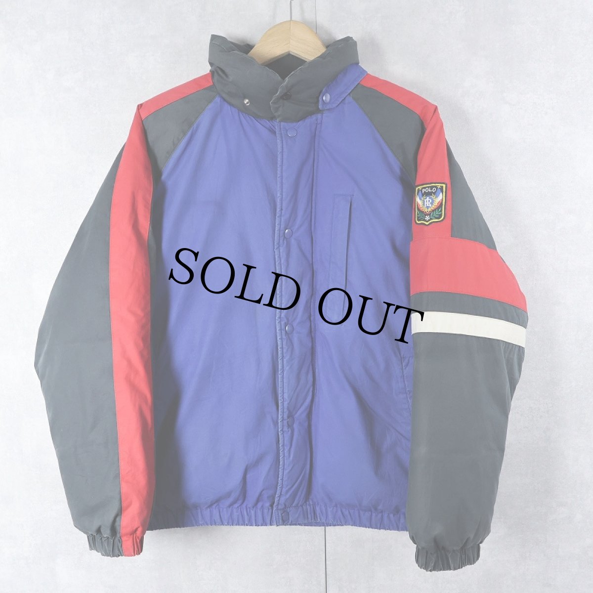 画像3: 90's Ralph Lauren "UNI CREST PATCH" ダウンジャケット L (3)