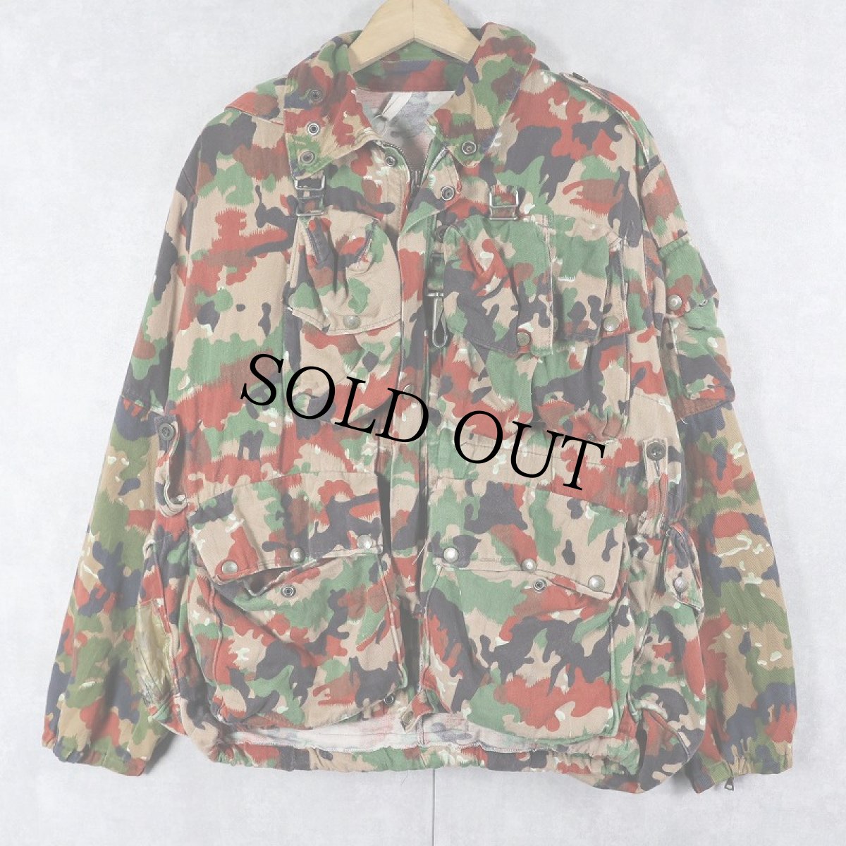 画像1: 70's スイス軍 M-1960 アルペンカモ フィールドジャケット (1)