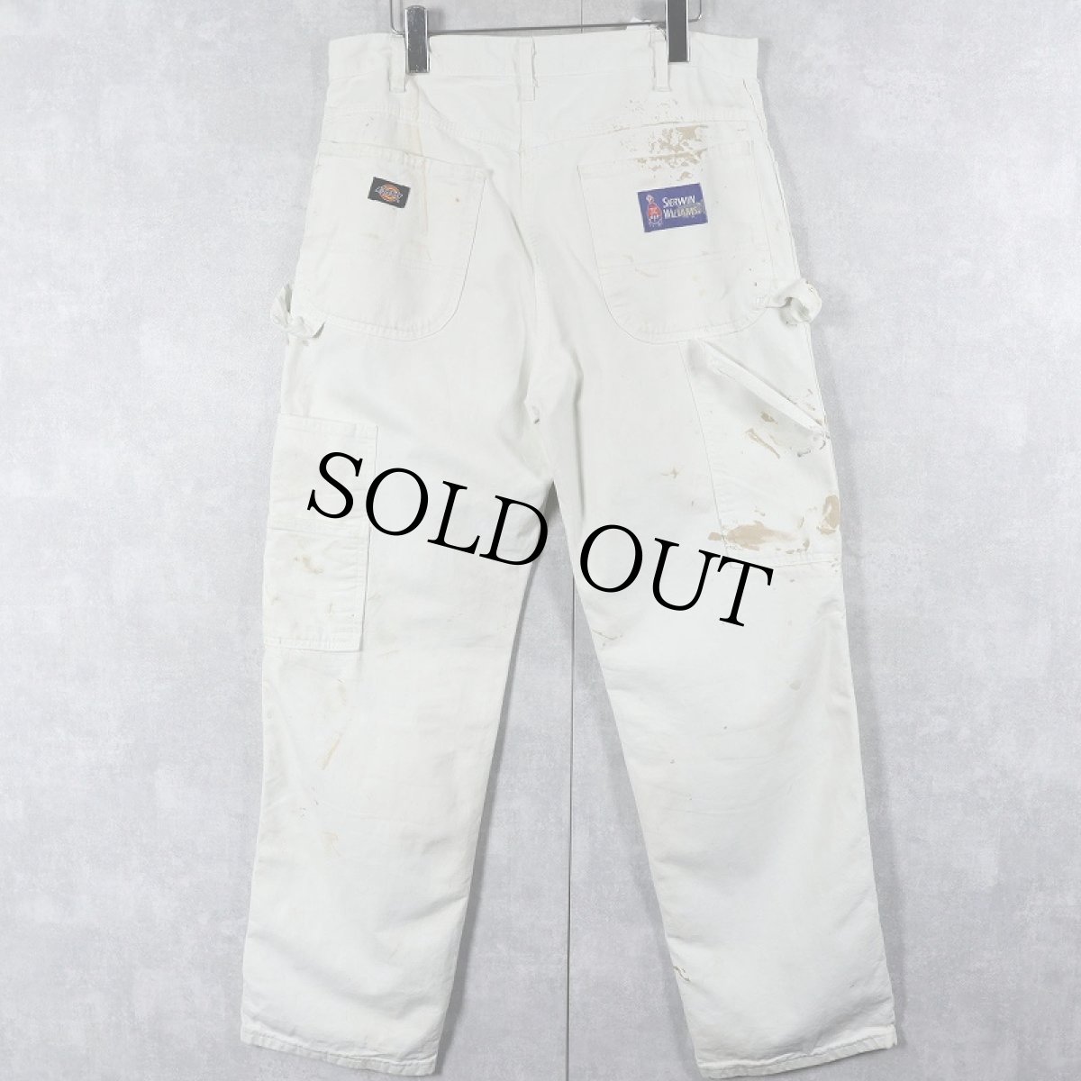 画像1: Dickies Sherwin Williams ペンキペイント コットンペインターパンツ W33 (1)