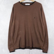 画像1: Yves Saint-Laurent カシミアニットセーター L (1)
