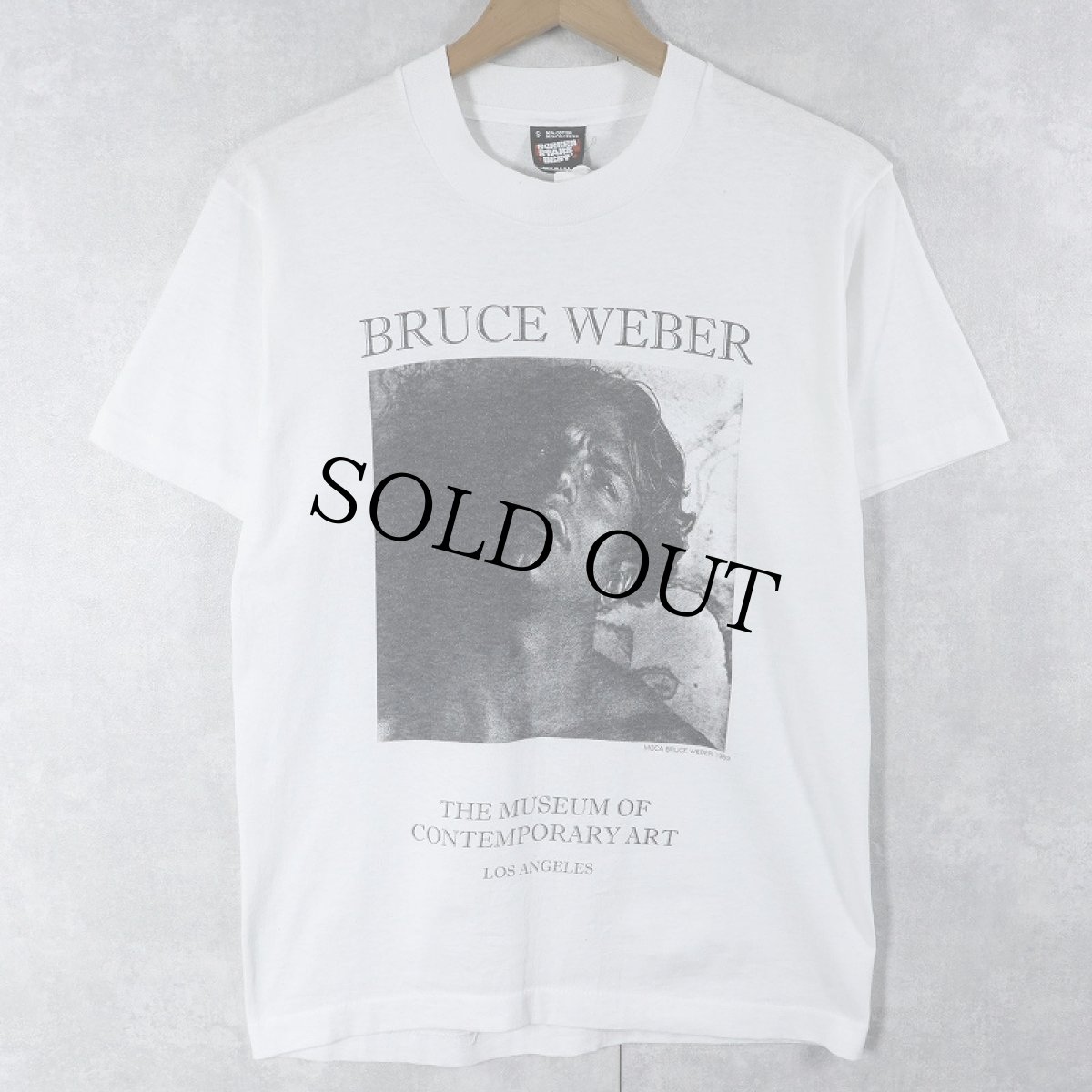 画像1: 80's BRUCE WEBER USA製 "THE MUSEUM OF CONTEMPORARY ART" フォトプリントTシャツ S (1)