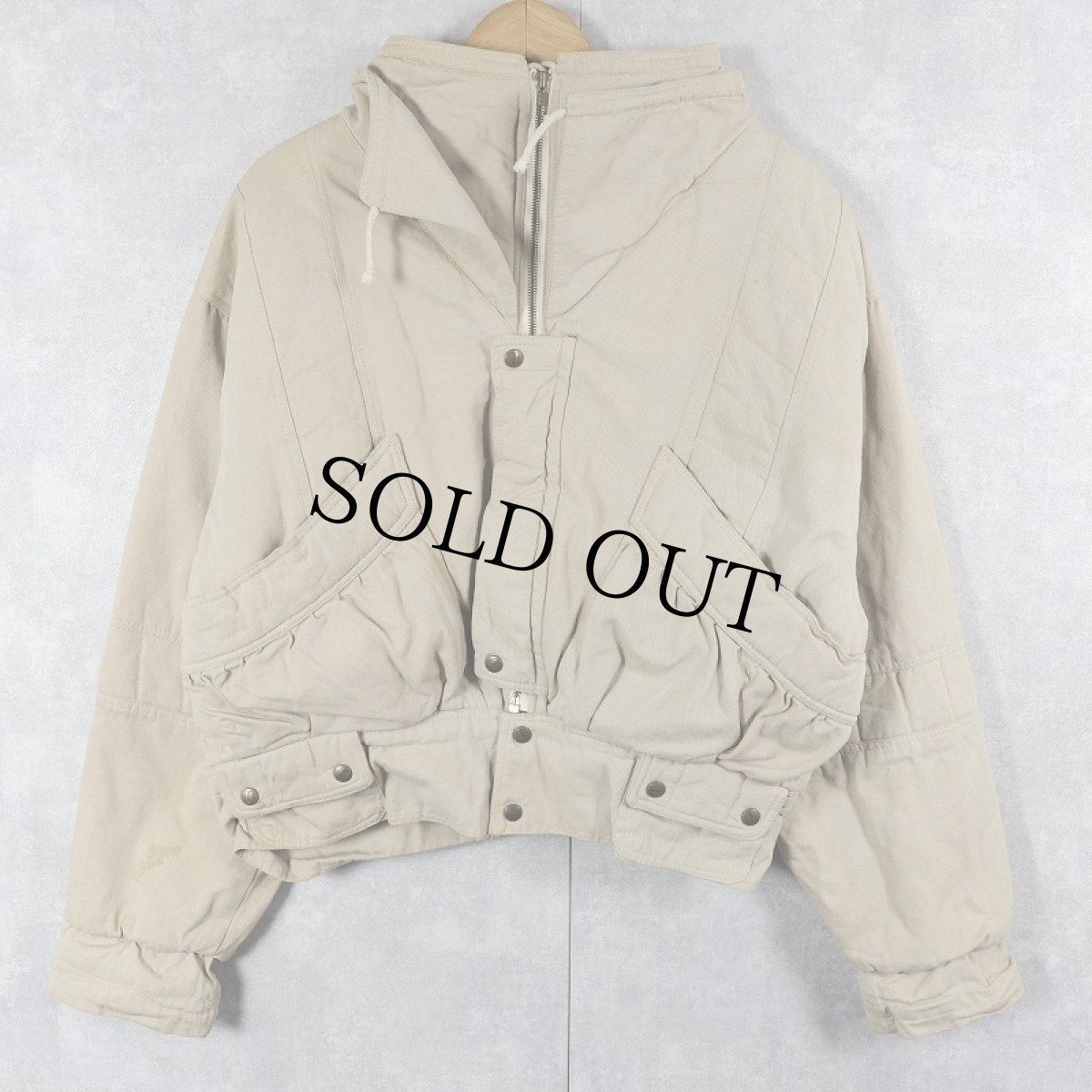 画像1: OVERDOSE FRANCE製 裏キルティング コットンジャケット (1)