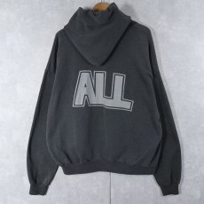 画像1: 90's〜 ALL パンクロックバンド プリントスウェットフーディー XXL (1)