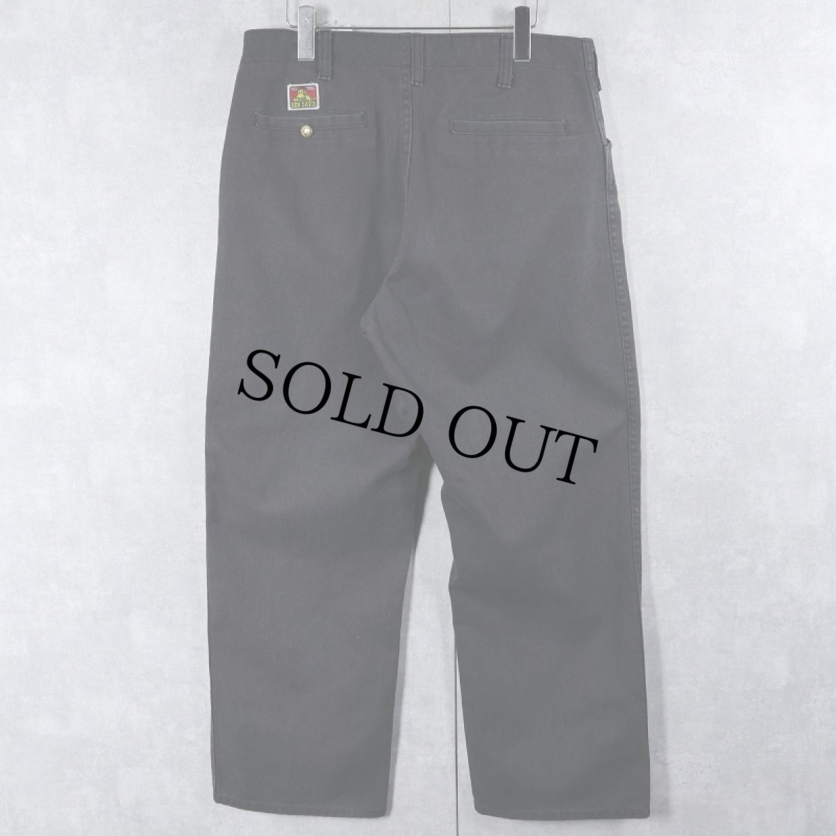 画像2: 90's BEN DAVIS フリスコパンツ BLACK W34 (2)