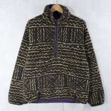 画像1: 90's Patagonia USA製 "マリ柄" プルオーバー グリセードジャケット S (1)