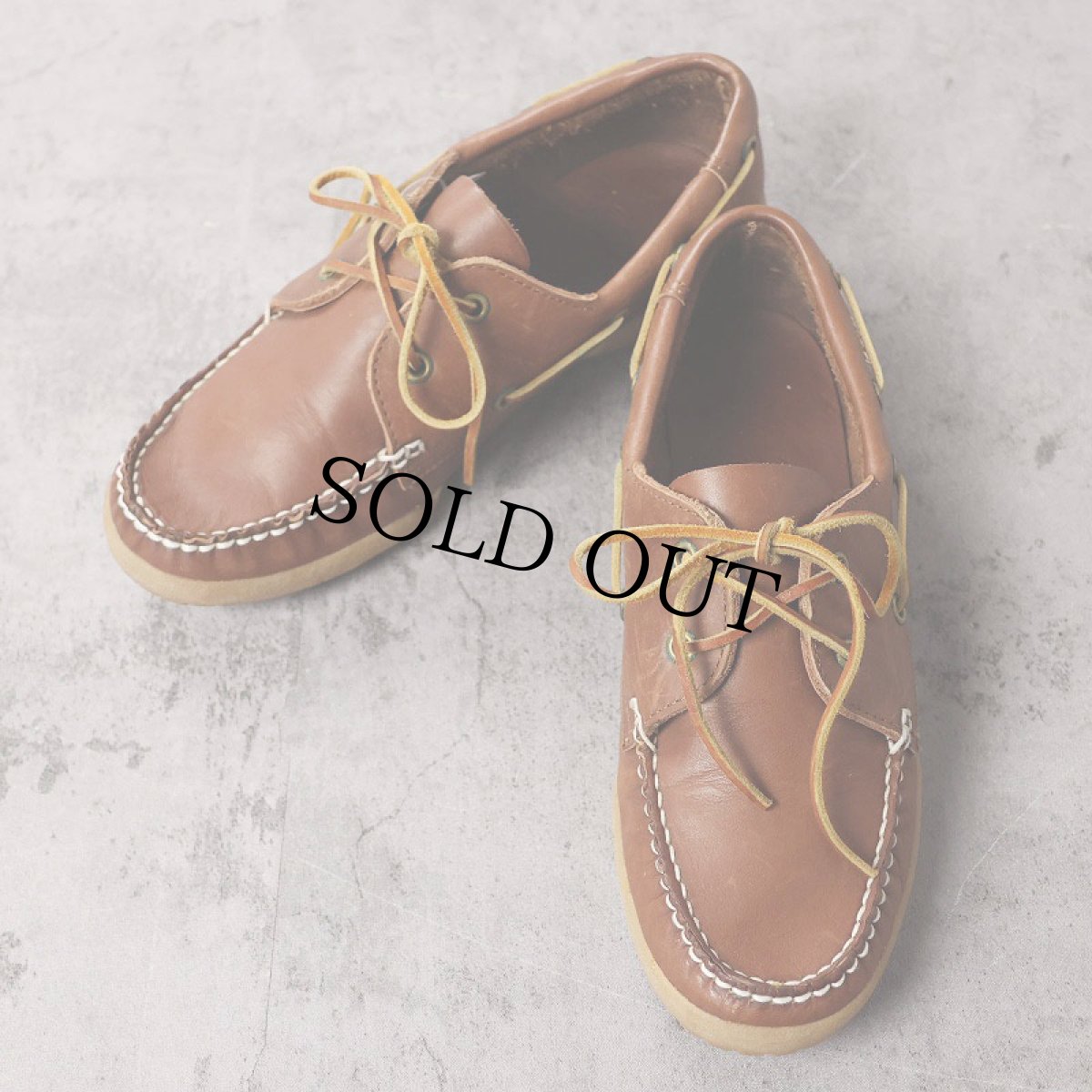 画像1: NIKE レザーモカシンデッキシューズ 26cm (1)