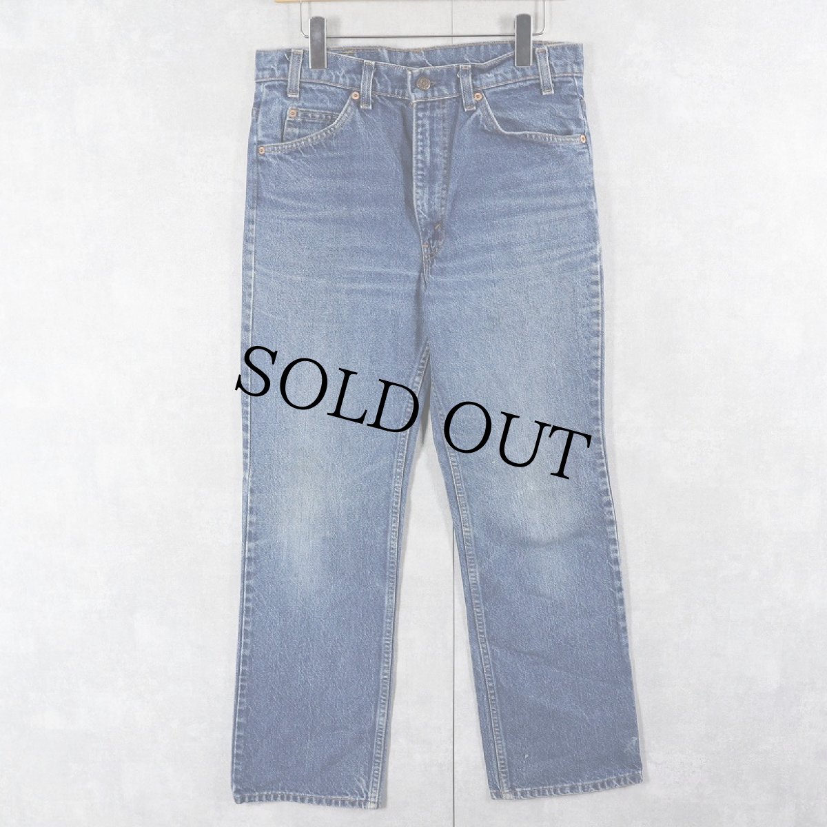 画像1: 90's Levi's 517 USA製 オレンジタブ ブーツカットデニムパンツ W32 (1)