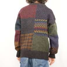 画像3: 70〜80's JESS GRANT UK製 総柄 ウールニットカーディガン (3)