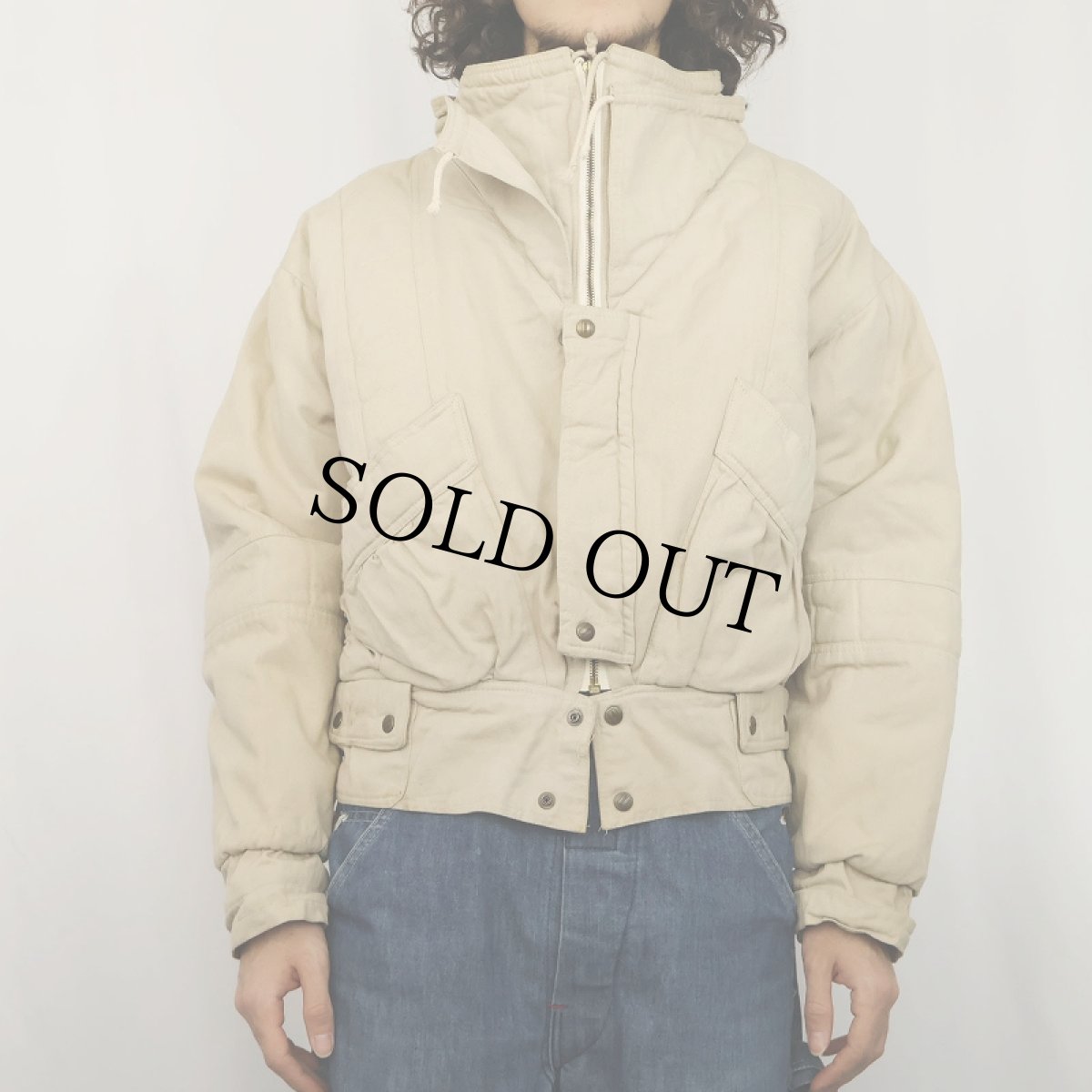 画像2: OVERDOSE FRANCE製 裏キルティング コットンジャケット (2)