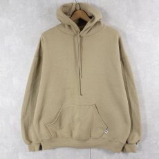 画像1: 90's RUSSELL ATHLETIC USA製 無地スウェットフーディー XL (1)