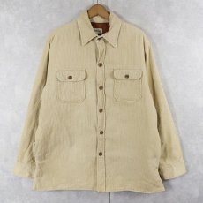 画像1: 90's〜 ST JOHN'S BAY キルティングライナー コーデュロイシャツ L (1)