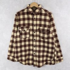 画像1: 60's Woolrich ブロックチェック柄 ウールシャツ SIZE16 (1)