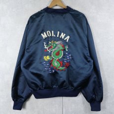 画像1: 80's〜 "MOLINA" スーベニアジャケット NAVY (1)
