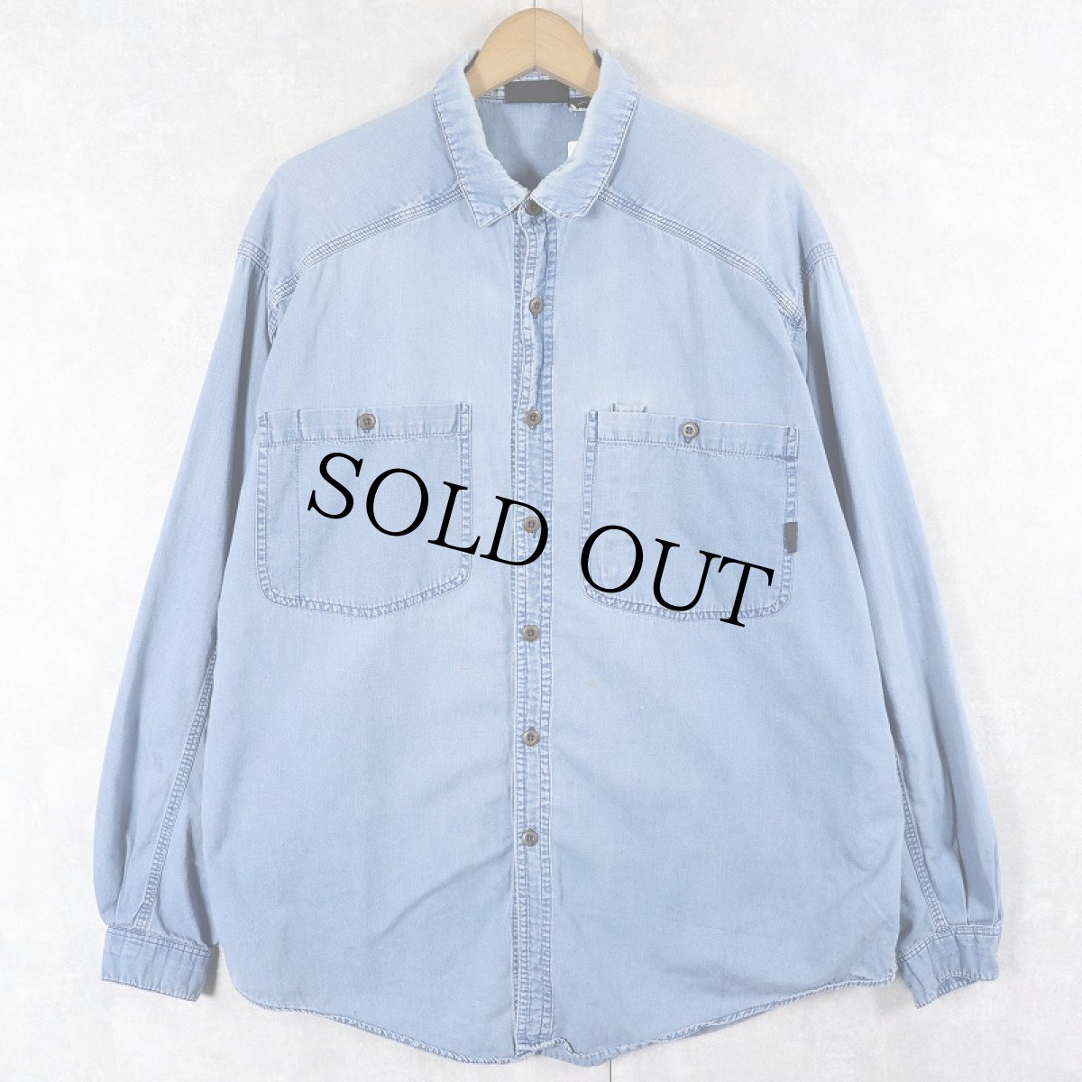 画像1: 2000's Patagonia コットンシャツ L (1)