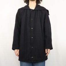 画像3: 50〜60's USA製 "XAVERIAN" ラビットフード カデットコート BLACK L (3)