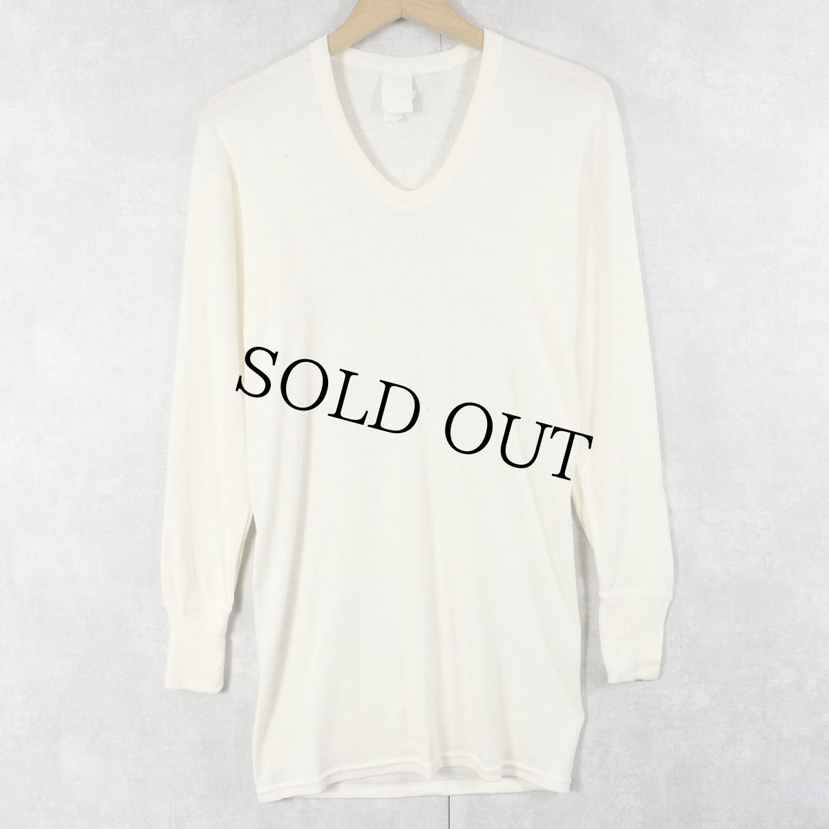 画像1: 東ドイツ軍 Uネックアンダーシャツ SIZE5 (1)