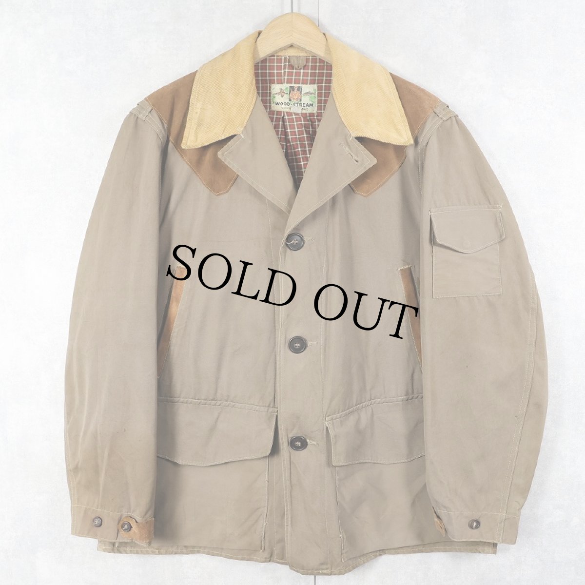 画像1: 50's WOOD-STREAM ハンティングジャケット SIZE42 (1)