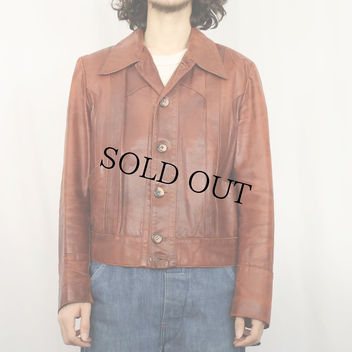 画像2: 70's SIDNEY'S CANADA製 レザージャケット (2)