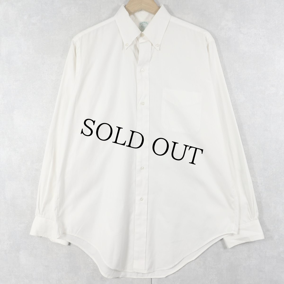 画像1: 70's Brooks Brothers USA製 6ボタン コットンポリシャツ SIZE16-4 (1)