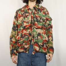 画像2: 70's スイス軍 M-1960 アルペンカモ フィールドジャケット (2)
