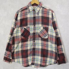 画像1: 70's BIG MIKE USA製 プリントネルシャツ M (1)