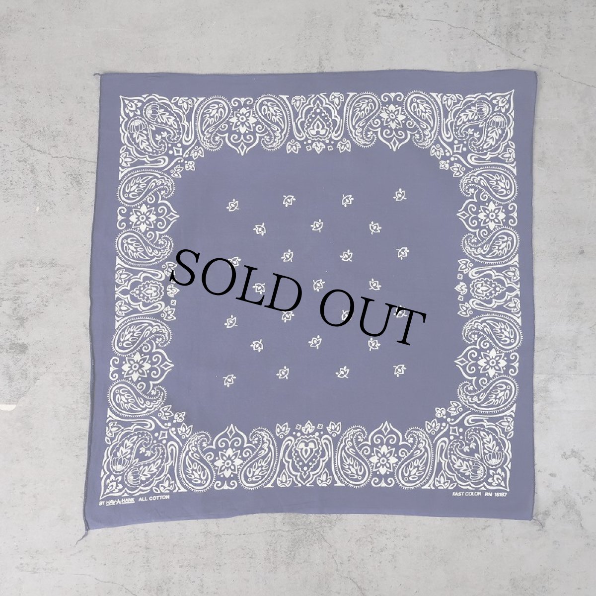 画像2: 60's〜 HAV-A-HANK FAST COLOR ペイズリー柄 バンダナ (2)