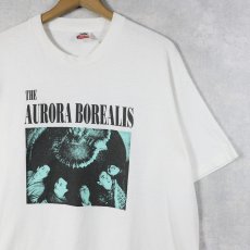 画像1: 90's Aurora Borealis USA製 ブラックメタルバンド プリントTシャツ XL (1)