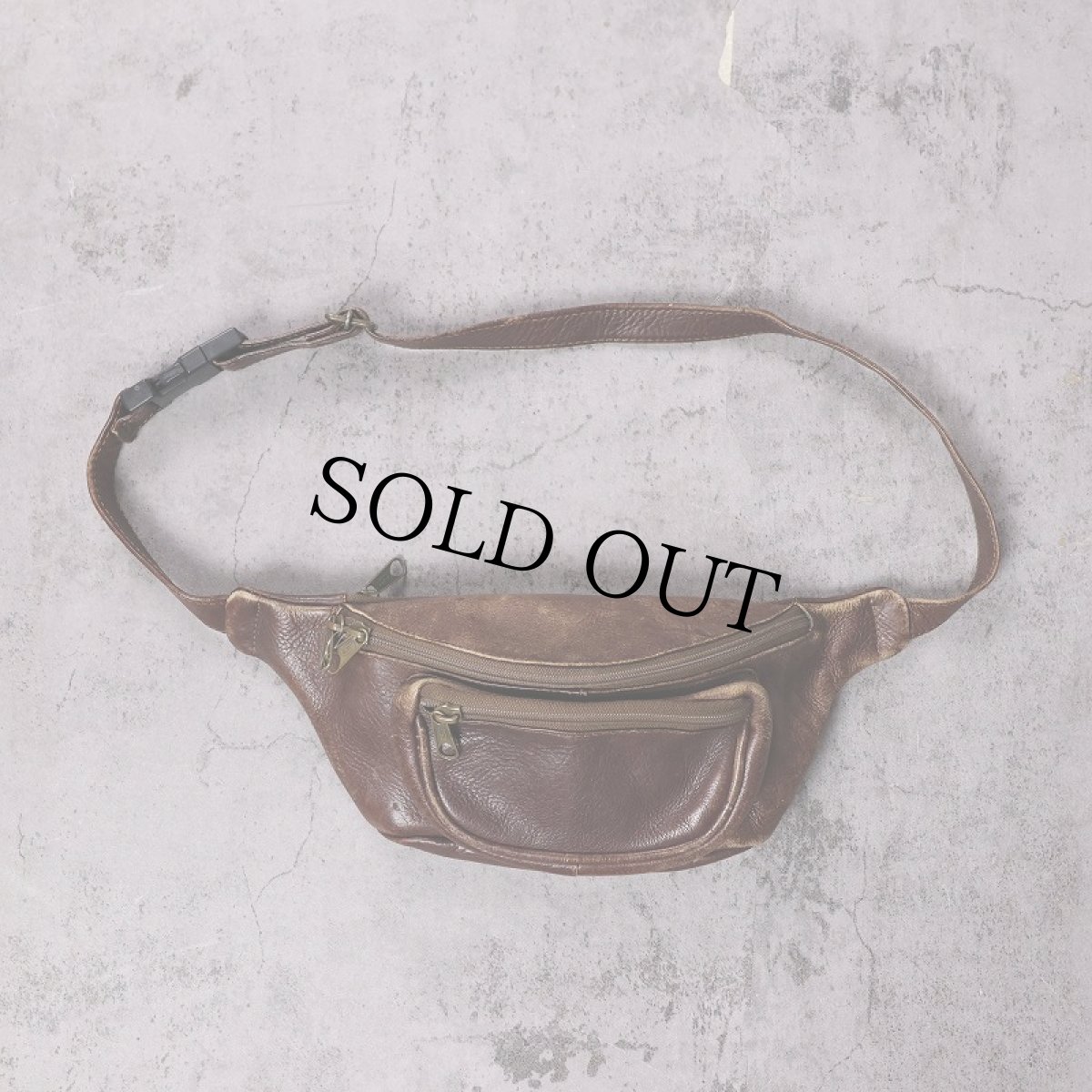 画像1: レザーウエストバッグ (1)