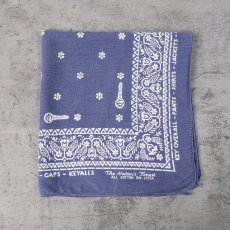 画像1: 60's WASHFAST COLOR KEYALLS 花柄 バンダナ (1)