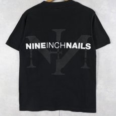 画像1: 90's NINE INCH NAILS USA製 ロックバンド プリントTシャツ BLACK S (1)