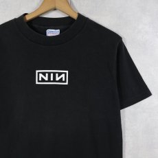画像2: 90's NINE INCH NAILS USA製 ロックバンド プリントTシャツ BLACK S (2)