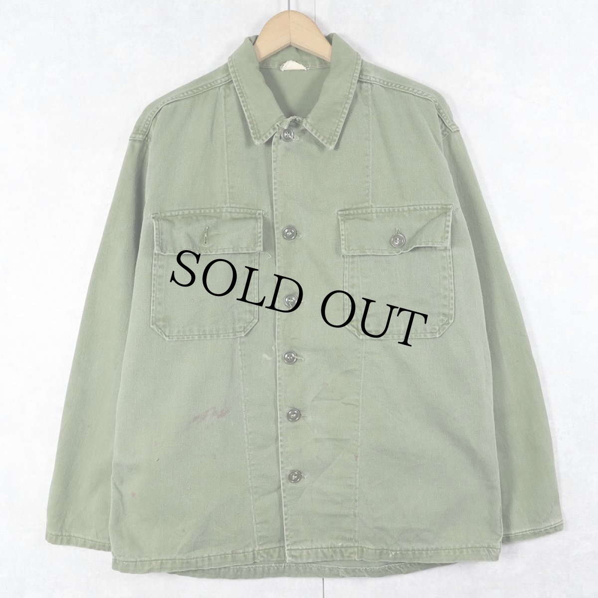 画像1: 60's U.S.ARMY ユーティリティシャツ 1st後期 (1)