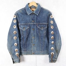 画像1: 60's LEVI'S 559 ブランケットライナー コンチョボタンカスタム デニムジャケット SIZE40 (1)