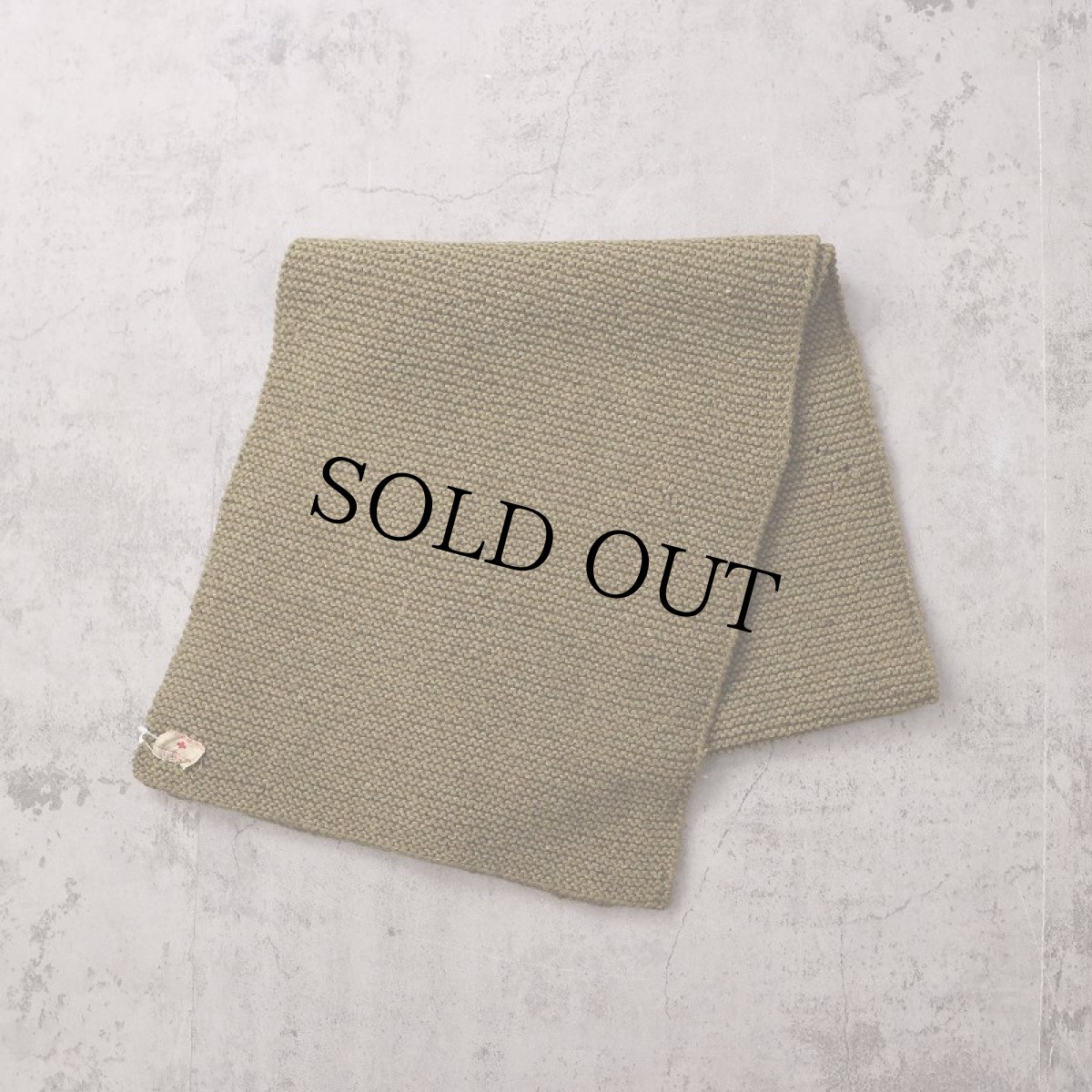 画像1: 40's AMERICAN RED CROSS ウールニットマフラー (1)