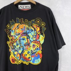 画像1: 90's BUMBER SHOOT ミュージックフェスティバル プリントTシャツ BLACK (1)
