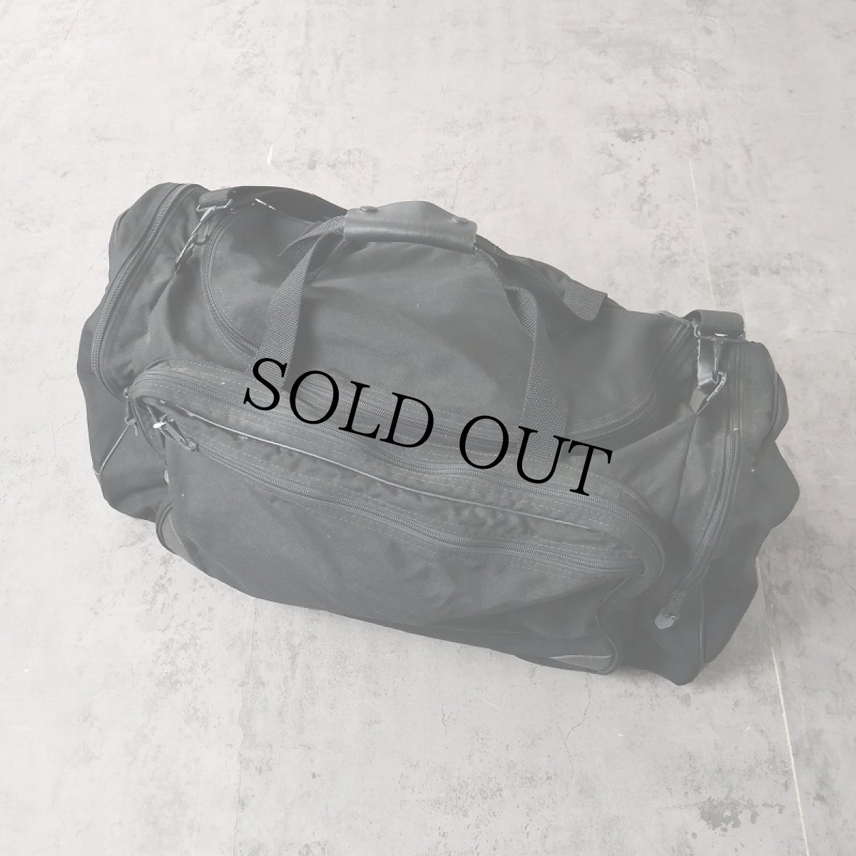 画像1: 80〜90's L.L.Bean USA製 ボストンバッグ BLACK (1)