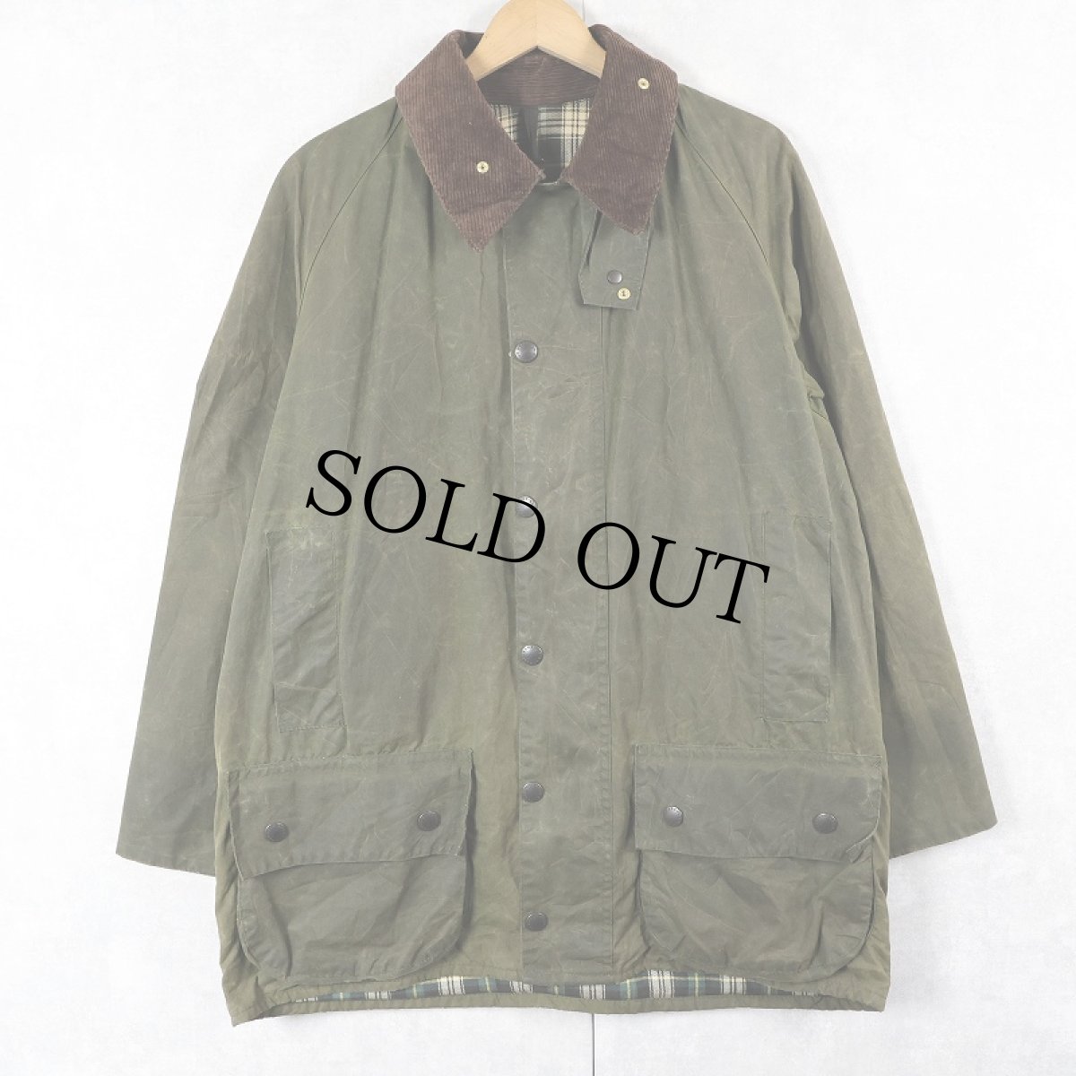 画像1: 80's Barbour ENGLAND製 "BEAUFORT" オイルドジャケット 2ワラント (1)