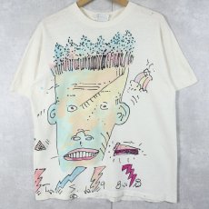 画像1: 80's Hanes USA製 "ATS1988" ハンドペイントTシャツ L (1)
