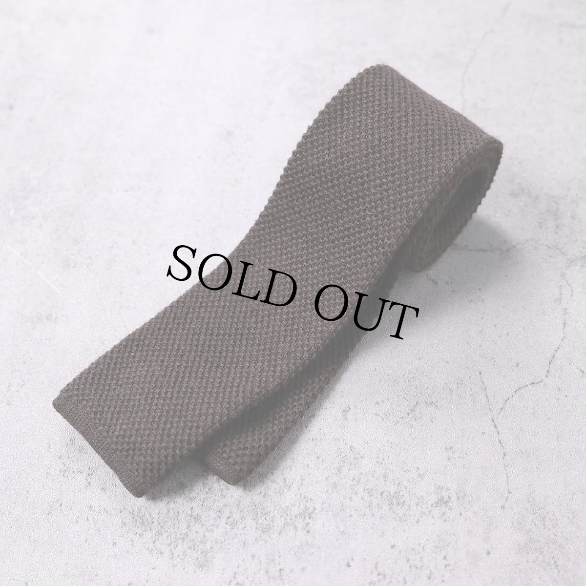 画像1: ニットタイ BROWN (1)