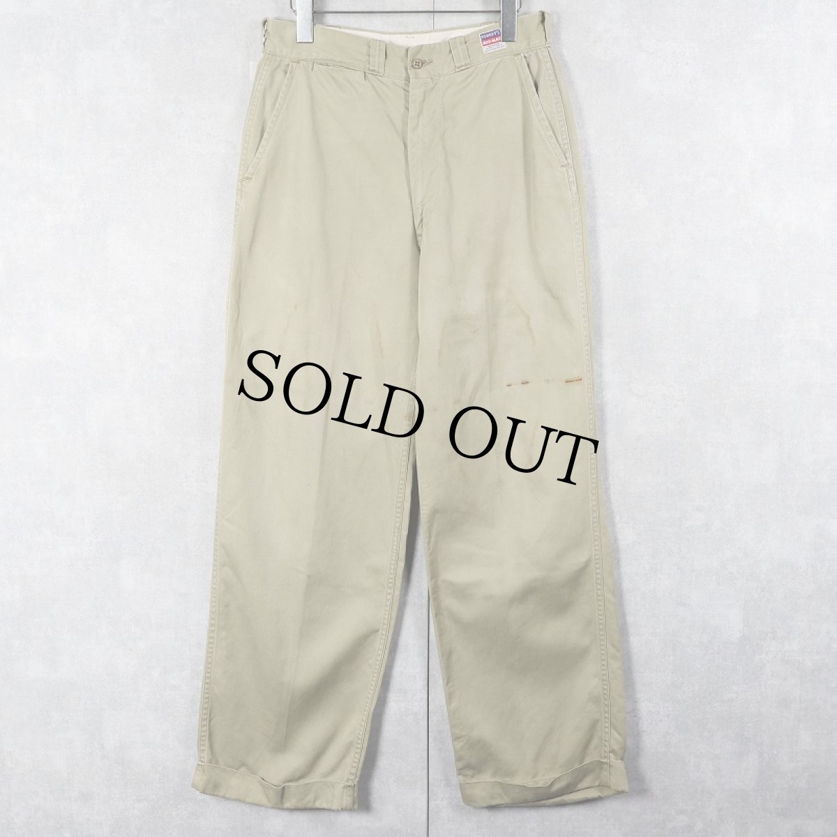 画像1: 50〜60's PENNY'S BIGMAC コットンチノトラウザーズ W36 (1)