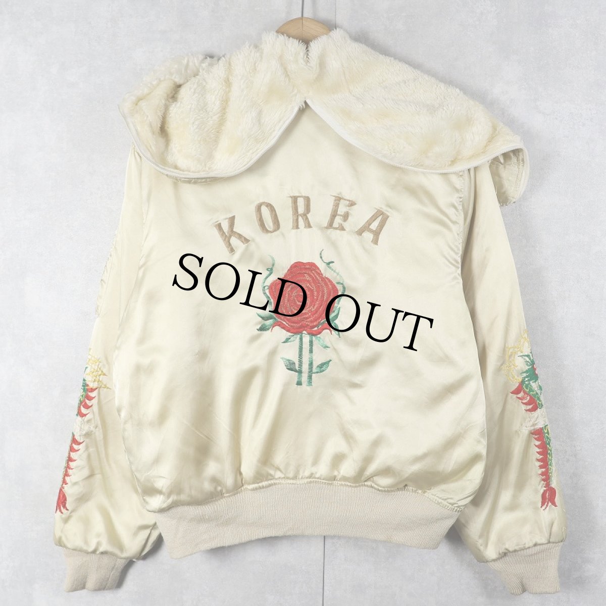 画像1: 80's "KOREA" ラビットフード スーベニアジャケット (1)
