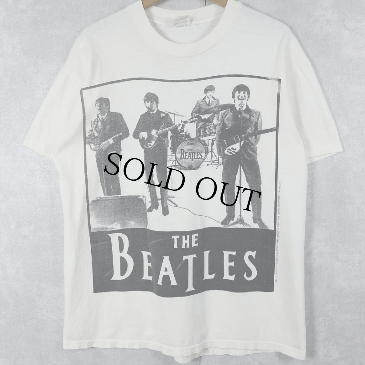 画像1: 80〜90's THE BEATLES USA製 ロックバンドTシャツ L (1)