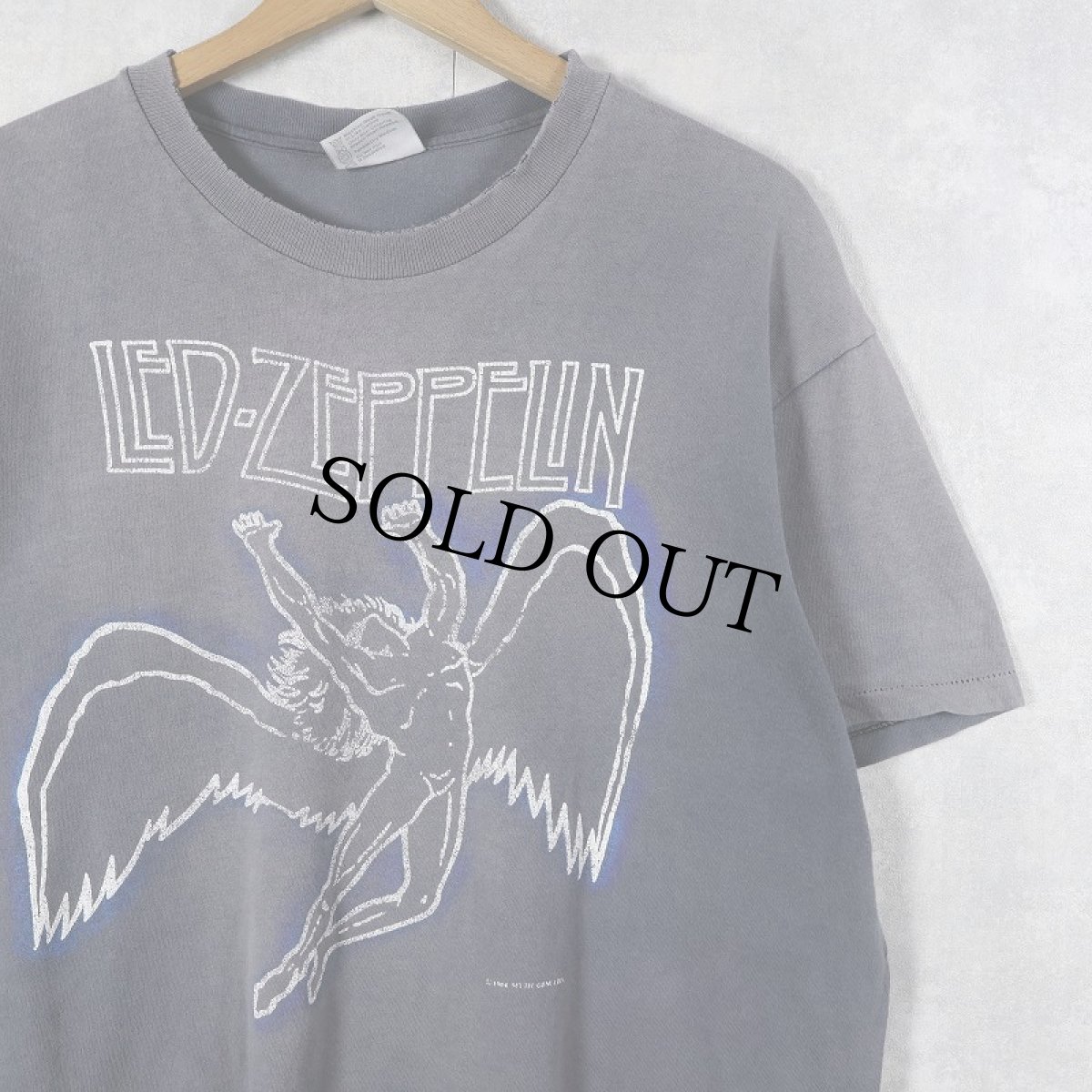 画像1: 1984 LED ZEPPELIN USA製 ロックバンドプリントTシャツ XL (1)