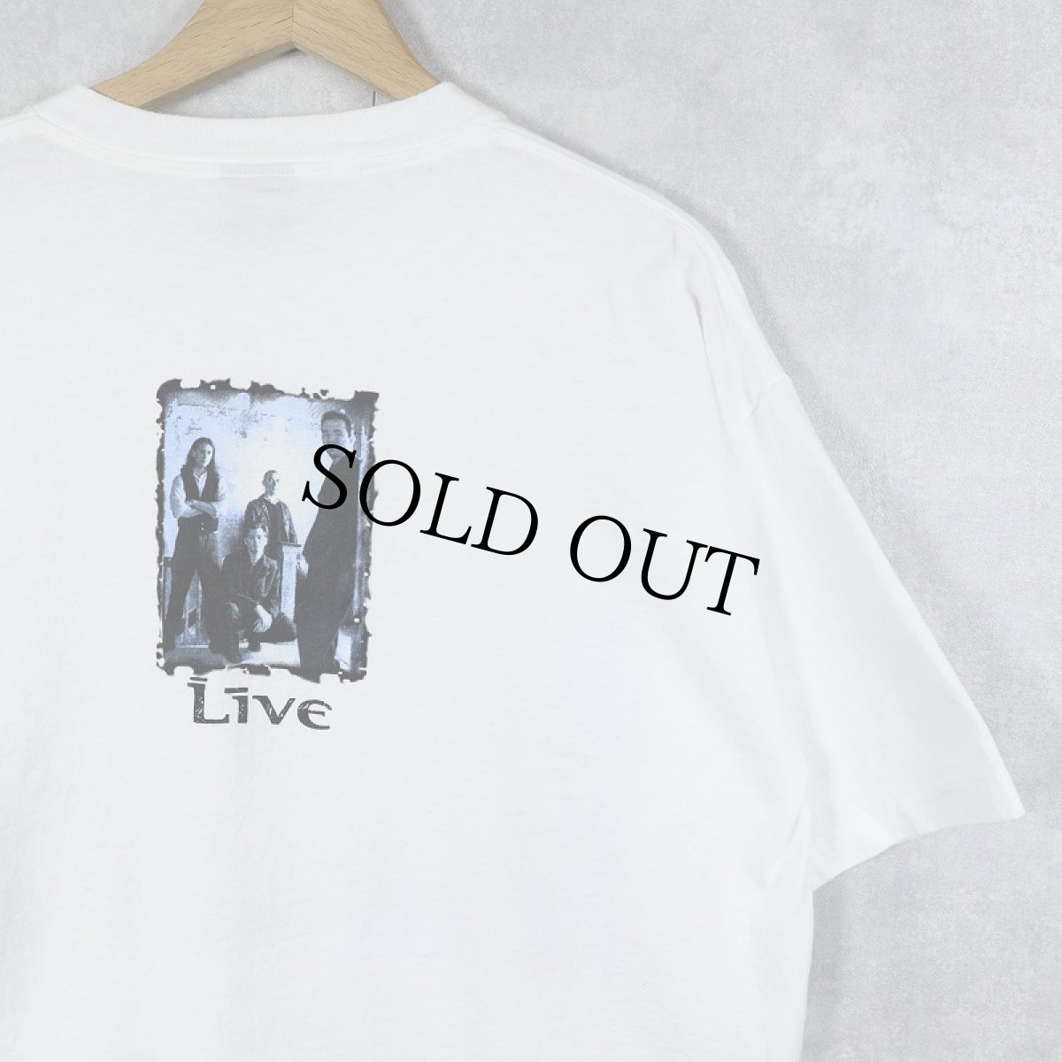 画像2: 90's LIVE USA製 オルタナティヴ・ロックバンド プリントTシャツ XL (2)